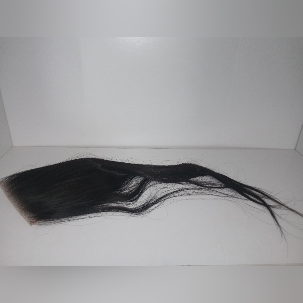 GoWigUp Human Hair Pre-Plucked 4x4 HD Lace Closure. Natural Black. 12 inch